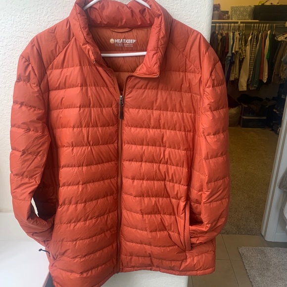 Orange puffer coat - Picture 1 of 1